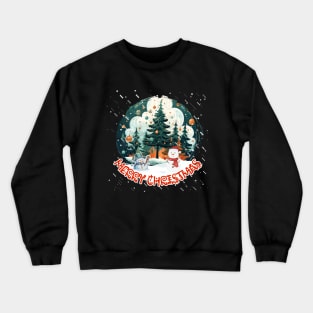 MERRY CHRISTMAS, LET IT SNOW,SNOWMAN Crewneck Sweatshirt